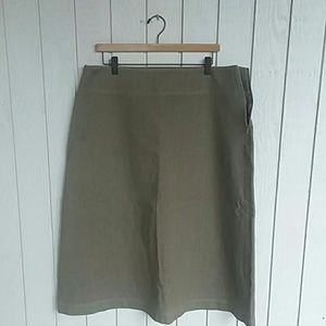 New Creation Modest Tan Denim Skirt